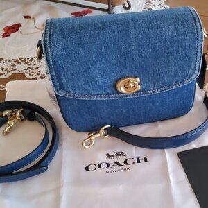 Brand New With Tags Coach Cassie 19 in Denim CAT45
